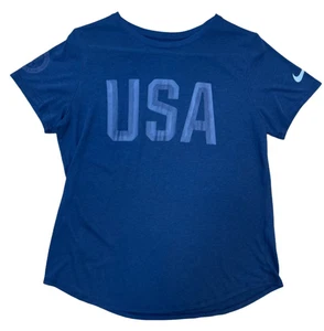 Nike Womens XL Athletic Cut Blue Team USA Olympics Sports United States - Picture 1 of 7