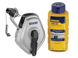 IRWIN® STRAIT-LINE® - HPP Chalk Reel Set 30m & Blue Chalk 113g - Picture 1 of 1