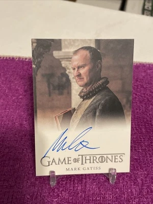 Juego de Tronos 2018 Rittenhouse Mark Gatiss como Tycho Nestoris en tarjeta automática Foto 1 de 3