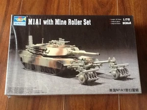 TRUMPETER 1/72 M1A1 con juego de rodillos de mina kit modelo # 07278 SELLADO DE FÁBRICA - Imagen 1 de 4
