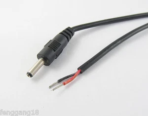 1x CCTV DC Power Plug Jack Connector 3.5x1.35mm Male Socket with Cord Cable 30cm - Picture 1 of 2