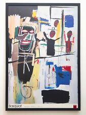JEAN MICHEL BASQUIAT RARE 1999 FRAMED LITHO PRINT POSTER " PEEL QUICKLY " 1984