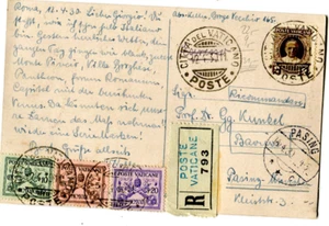 Vatikan - R -Beleg vom 12..4.1930 ( 29610 ) - Bild 1 von 2