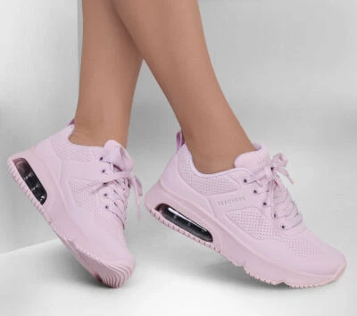 Woman Skechers Uno Evolve Infinite Air Sneaker Shoe 177610 Color Lilac Brand New - Image 1 of 4