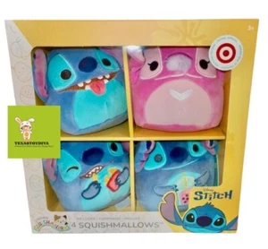Squishmallows DISNEY STITCH 4 Pack Angel 5" Plush Figures TARGET EXCLUSIVE 2025 - Picture 1 of 1
