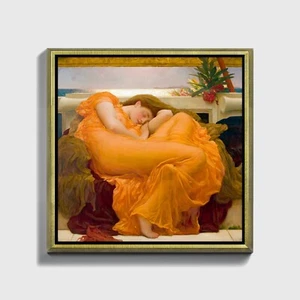 Stampa su Carta, Tela, Quadro o Cornice Frederic Leighton Flaming June - Imagen 1 de 9