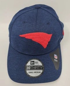 New Era 39THIRTY Stretch Fit Red Blue NFL New England Patriots Small/Medium Cap - Picture 1 of 11