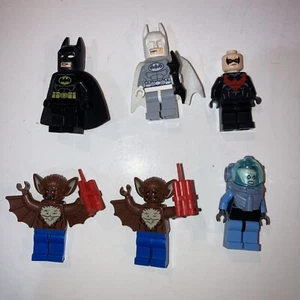 Lego Minifigure DC Comics Lot (6) Manbat Batman Mr Freeze Arctic Dark Knight - Picture 1 of 1