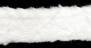 4" White Faux Fur Trimming - 4 Continuous Yards! - Picture 1 of 4