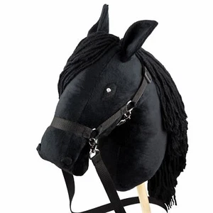 Hobby Horse Schwarzes Großes Steckenpferd A3 Schwarz Hobby Horse mit einem Ha... - Bild 1 von 9