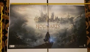 Hogwarts Legacy GameStop Promo Poster Thick Stock 28"x48" - 2 Piece Sign! Rare! - Picture 1 of 3