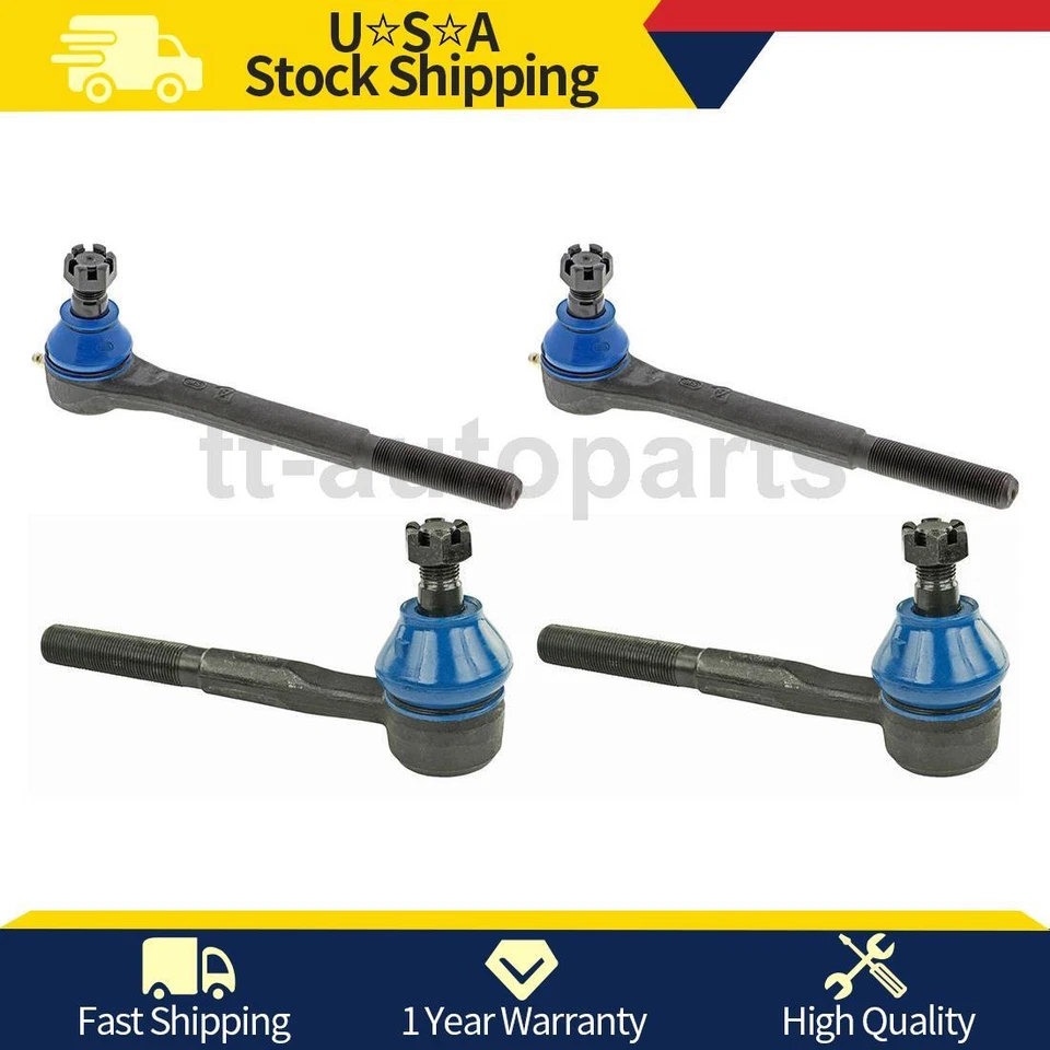 Extremos de varilla de amarre delanteros interiores y exteriores Mevotech para Chevrolet C10_tt 1975 1976 1977 1978 Foto 1 de 4