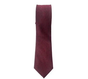 Kenneth Cole Awareness Mens 100% Silk Tie Red Long - Picture 1 of 4
