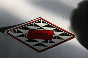 COLEMAN LARGE DIAMOND RESTORATION DECAL 6X3.25" - Picture 1 of 1