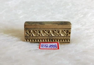 Vintage Bronze Jewelry Mold Floral Patten Stamp Seal Dye Goldsmith Tool BS228 - Picture 1 of 7