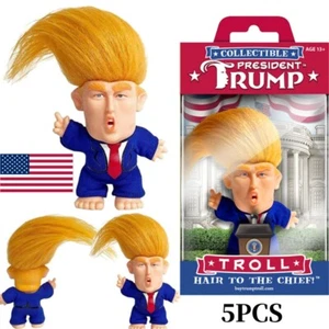 5X PRESIDENT DONALD TRUMP COLLECTIBLE TROLL DOLL MAKE AMERICA GREAT AGAIN FIGURE - Picture 1 of 11