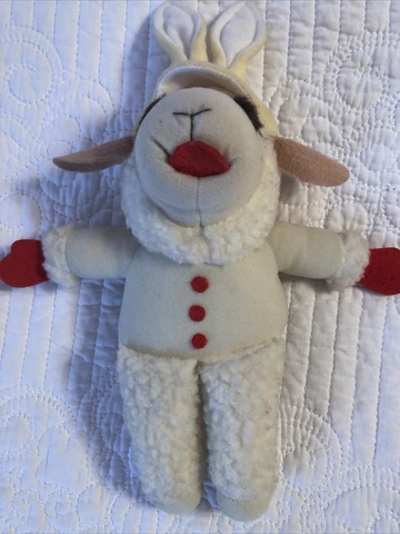 Vintage Lamb Chop Plush 1992 Sheri Lewis 12” Cover