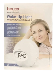 Beurer Wake-Up Light Naturally W/Sunlight Alarm Clock & Radio Color Changer WL32 - Picture 1 of 7