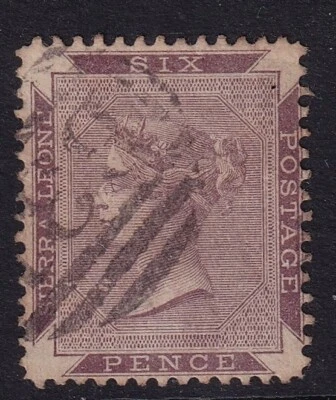 SIERRA LEONE GVI SG4, 6d reddish lilac, FINE USED. Cat £30. - Image 1 of 2