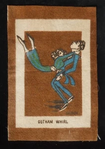 Años 1890? FIELTRO DE TABACO Gotham Whirl Dance Swinging Partners American Tobacco Co. - Imagen 1 de 2