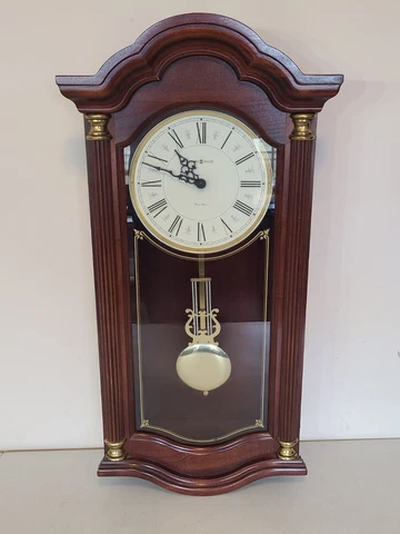 Howard Miller Lambourn Wall Clock 620-220 with Dual-Chime Movement TESTED WORKS Cover
