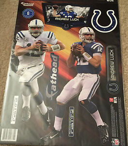 NFL Indianapolis Colts Andrew Luck Fathead 6" by 13" Includes 6 decals