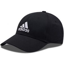 Adidas Mens Caps Embroidered Cotton Baseball Cap Adjustable Sports Hat Black
