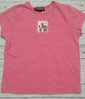 LANDS'END  Pink Doggy Rhinestone Top Girls Size L 6X