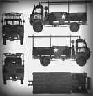 bedford ql 3 ton 4x4 firetender Blueprint Drawing A4 Photo