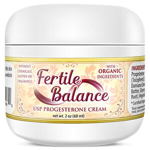 Fertile Balance Progesterone Cream - Wild Yam Cream - 2 oz - Unscented