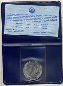 Yugoslavia 5000 Dinara 1989 Non-Aligned Summit in Belgrade - in blister - Picture 1 of 2