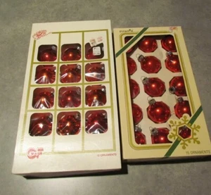 Vintage Glass Christmas balls Tree Ornaments Mini 2” Metallic set of 27 - Picture 1 of 5