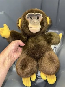 Vintage 1984 Pat. Pending Hosung Monkey Plush Hand Puppet Flocked Face - Picture 1 of 13