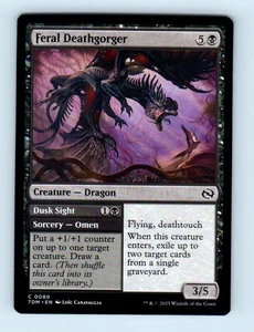 #80 2025 Tarkir: Dragonstorm Feral Deathgorger Common - Picture 1 of 2