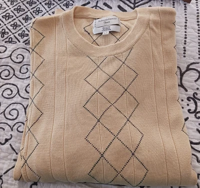 Suéter Izod Club International Tour Argyle Algodón Hombres XL De Colección Años 90 SIN USAR Foto 1 de 4