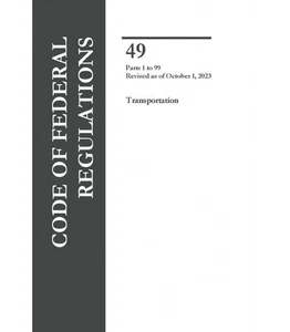 CFR Title 49 Parts 1-99 Transportation Revised as of October 1, 2023 - Bild 1 von 1