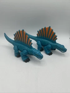 Fisher Price Imaginext Dimetrodon Dinosaurier 2011 blau mit orange Mattel 7" x2 - Bild 1 von 4