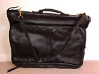 Top quality, nearly new, beautiful Tula black leather suit / garment carrier