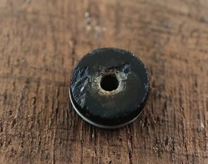 1000BC ANCIENT ANTIQUE INDO TIBETAN BANDED SOLOMON TINY AGATE DISC BEAD 6.71mm - Picture 1 of 8