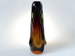 Jan BERANEK Studio Art Glass Crystal Vase Hand Blown Czech Bohemia - Picture 1 of 14