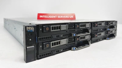 Dell PowerEdge FX2s - 4x FC640 2x Gold 6248, 256GB, 2x 1.92TB SSD, H730P - Image 1 of 4