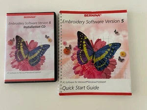 Bernina Embroidery User Manuals  Version 5 CD & Quick start guide - Picture 1 of 2