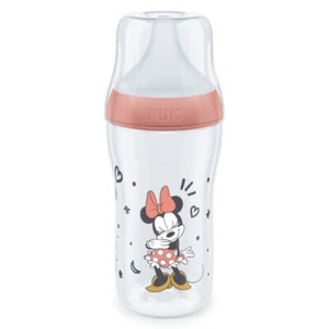NUK Perfect Match Minnie Mouse Baby Bottle Temperature Control 3m+ 260ml - Picture 1 of 2