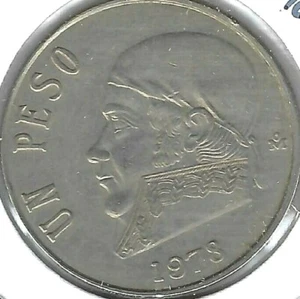 1978 Mexiko im Umlauf befindliche Ein-Peso-Münze - Bild 1 von 2
