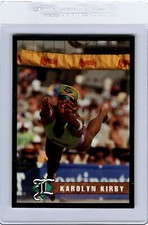 1993 Legends Magazine SILVER Insert Card #17 KAROLYN KIRBY Beach Vollyball Star