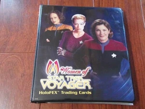 Mujeres de Star Trek Voyager Holofex carpeta Rittenhouse conjunto base insertos promociones - Imagen 1 de 11