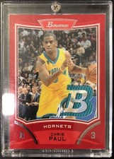 Chris Paul 2008-09 Bowman Red 1/1 Game Worn Material 1/1