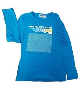 Perth Fina World Masters Schwimmgröße Small Langarm blaues Shirt offiziell - Bild 1 von 13