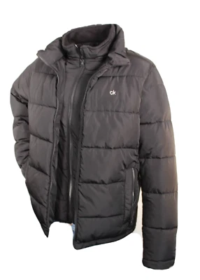 Nueva chaqueta acolchada CALVIN KLEIN talla M negra 5F factor de calor resistente al agua para hombre Foto 1 de 4