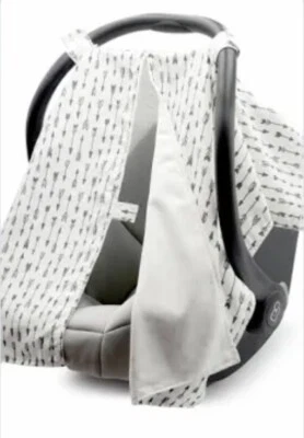 Toldo asiento coche Goldbug negro blanco estampado flecha 28" x 38" Foto 1 de 4